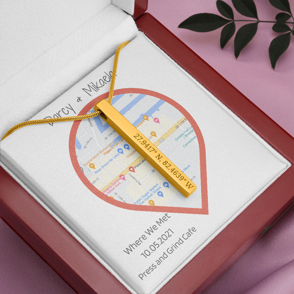 Coordinates Vertical Stick Necklace Press Cafe