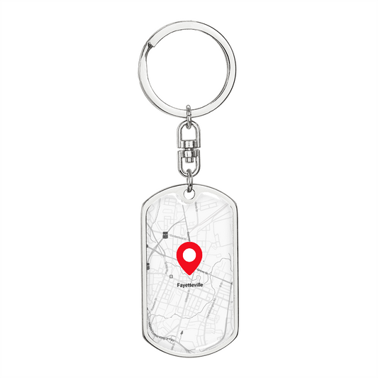 Custom Map Keychain