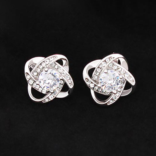 Eternal Sparkle Knot Earrings
