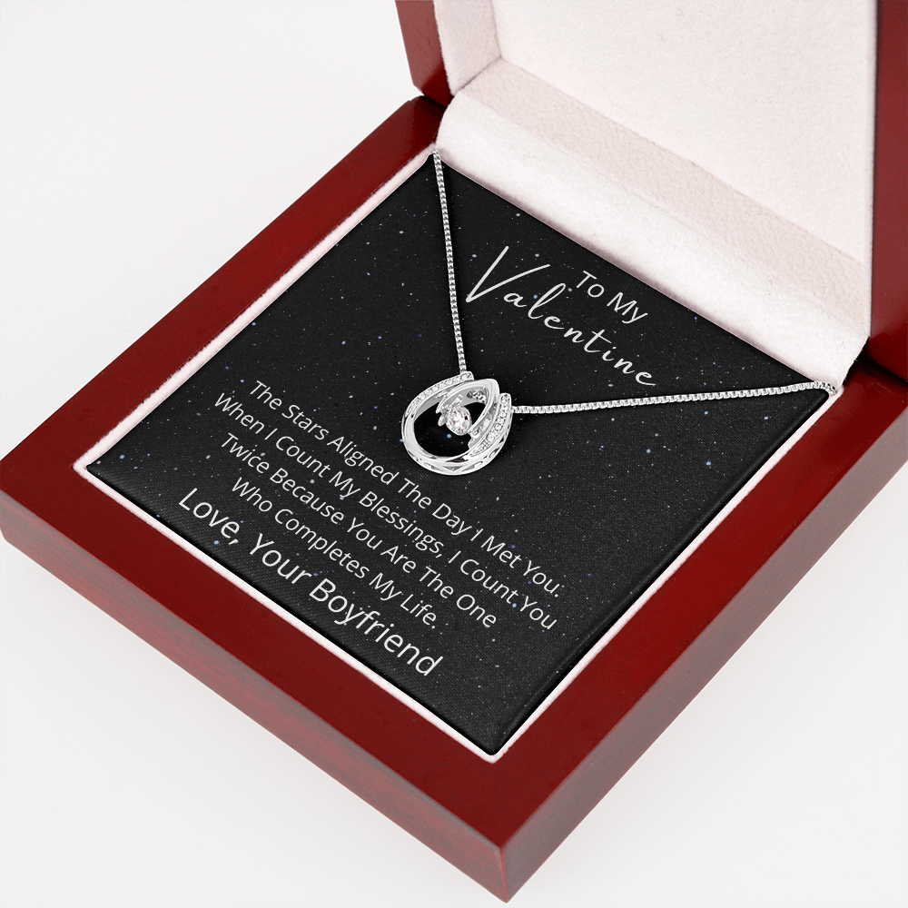 To My Valentine - Gift From Boyfriend - Lucky Pendant Necklace