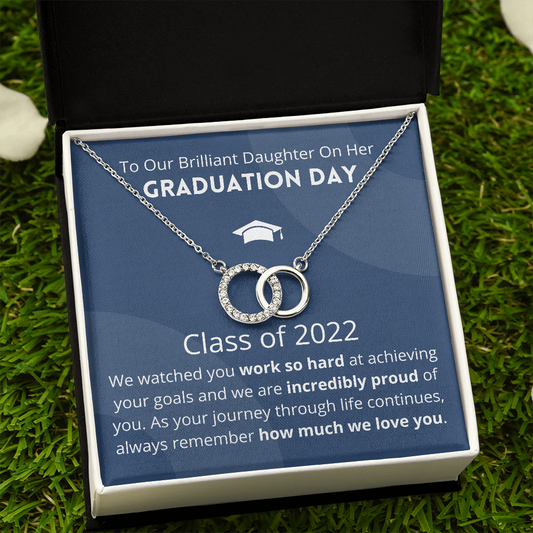 Graduation Necklace Set For Daughter, Class of 2022