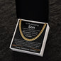 To My Amazing Son - Cuban Link Necklace - Gift Set
