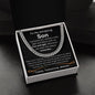 To My Amazing Son - Cuban Link Necklace - Gift Set