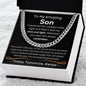 To My Amazing Son - Cuban Link Necklace - Gift Set