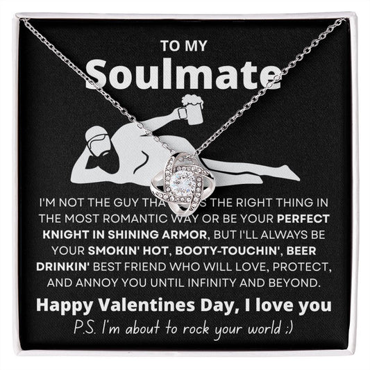 To My Soulmate Dad Bod Valentine's Day Necklace