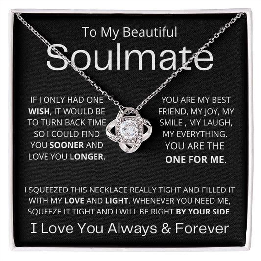 To My Beautiful Soulmate | Love Necklace | The One For Me