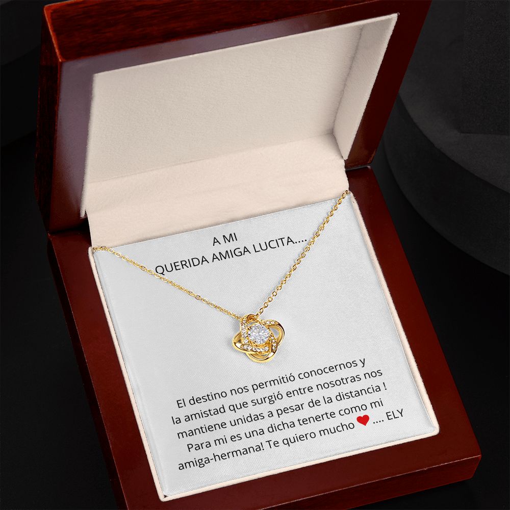 For Ely, Love Knot Necklace