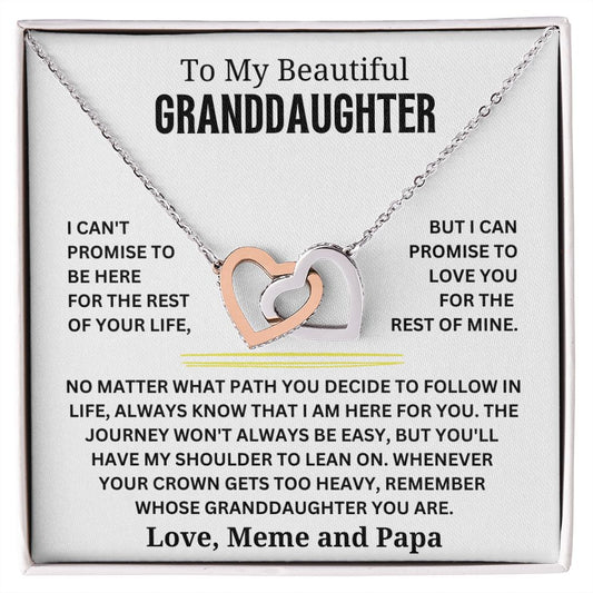 To My Beautiful Granddaughter