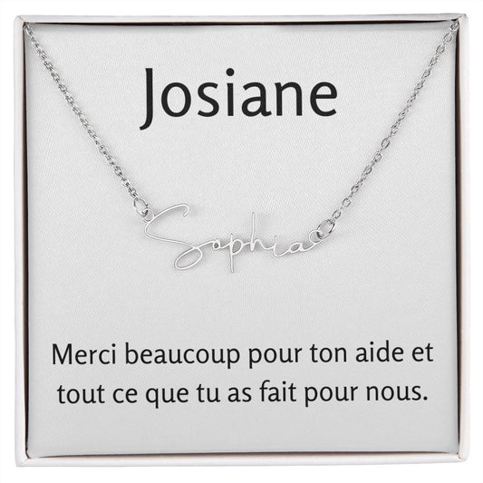 Signature Name Necklace | Merci