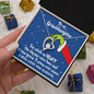 To My Granddaughter | Grinch Christmas Necklace