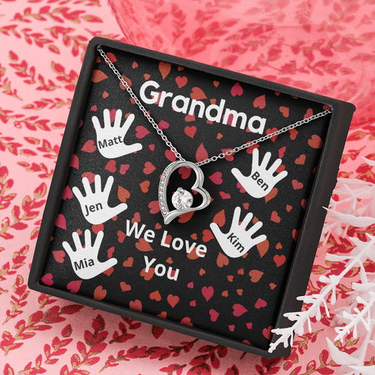 Personalized Valentine's Day Gift for Grandma from 5 Grandchildren