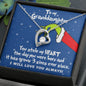 To My Granddaughter | Grinch Christmas Necklace