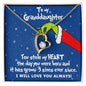 To My Granddaughter | Grinch Christmas Necklace