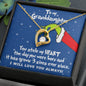 To My Granddaughter | Grinch Christmas Necklace
