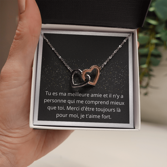 Collier pour meilleure amie - Cadeau de Noël - Cadeau d'anniversaire