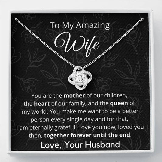 To My Amazing Wife - Pendant Necklace - Appreciation Gift