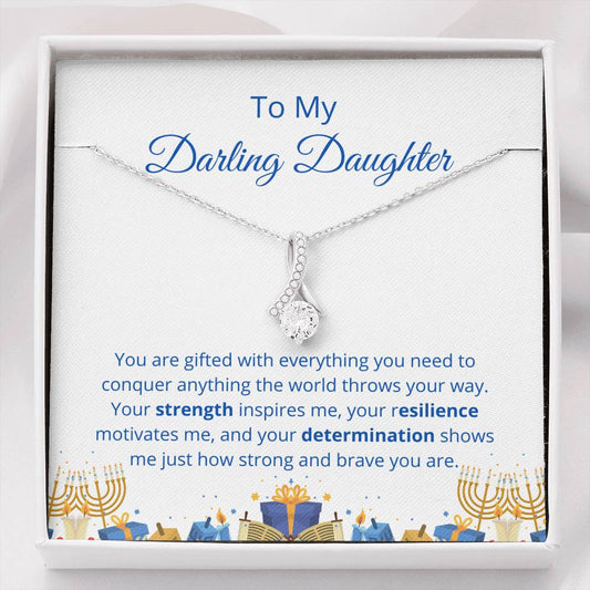 Darling Daughter, Hanukkah Gift, Mom to Daughter Gift, Jewelry Message Card