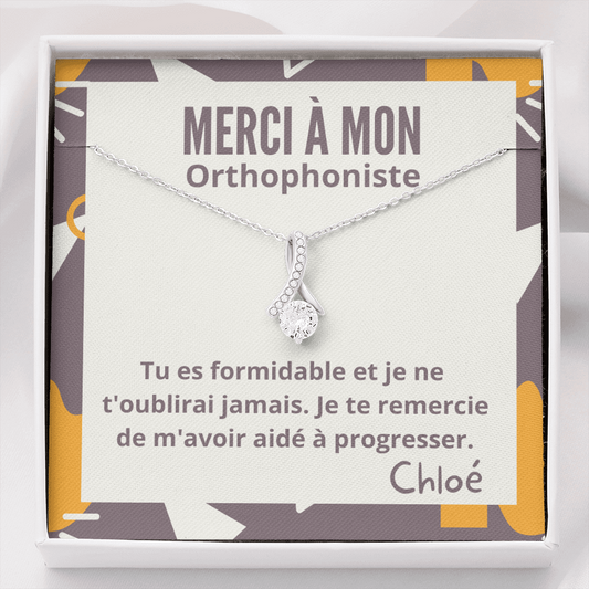 Merci à mon Orthophoniste - Cadeau de Remerciement