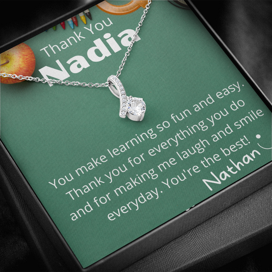 To My Teacher - Personalized Thank You Gift Set from Student