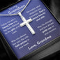To My Grandson Confirmation Cross Not Engraved