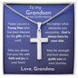 To My Grandson Confirmation Cross Not Engraved