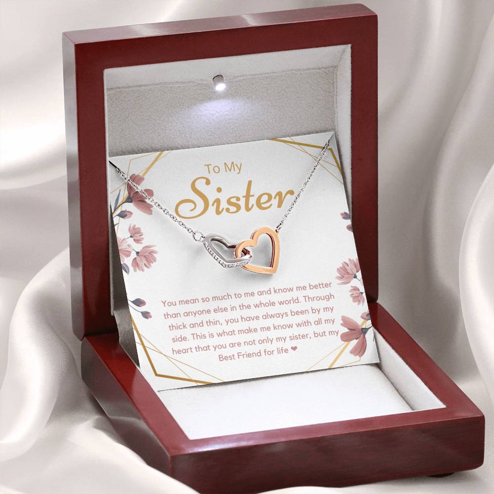 To My Sister, Best Friend Necklace, Bestie Necklace, Jewelry for Sister
