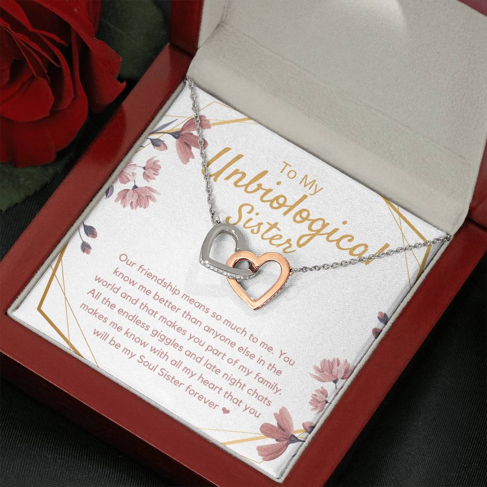 To My Unbiological Sister, Best Friend Necklace