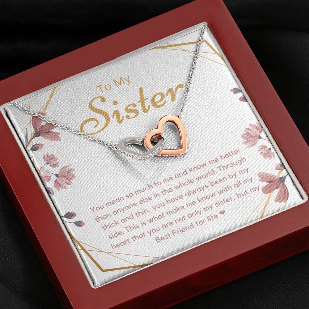 To My Sister, Best Friend Necklace, Bestie Necklace, Jewelry for Sister