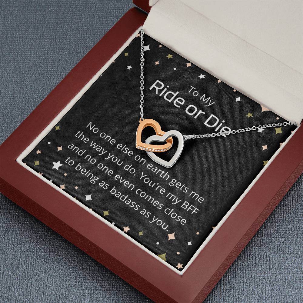 To My Ride or Die - Best Friend Necklace - Friends for Life
