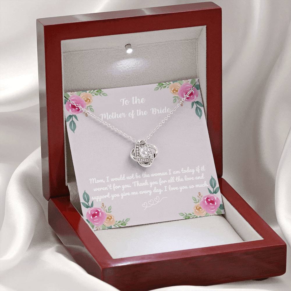 Mother of the Bride Knot Pendant Keepsake Necklace
