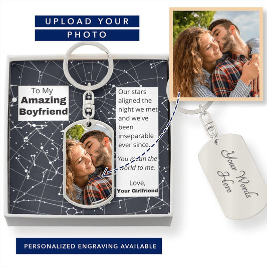 Celestial Night Sky NYC Keychain