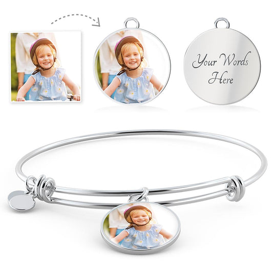 My Darling Daughter Customer Image Upload Charm Bracelet