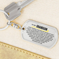 To My Grandson Personalized Keepsake Keychain