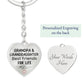 Grandpa & Granddaughter Best Friends for Life Keychain