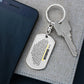 To My Grandson Personalized Keepsake Keychain