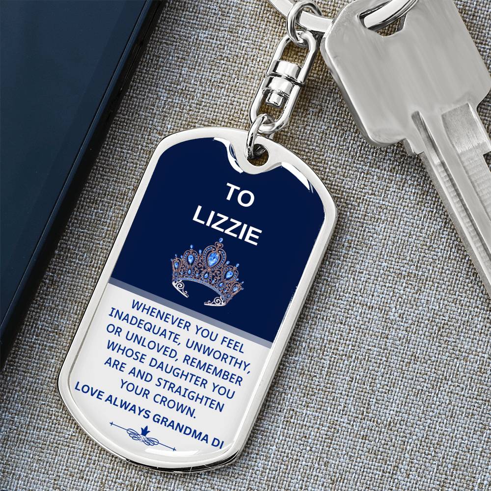 To My Granddaugher Keychain 02042025