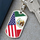 2 Flag Keychain Custom
