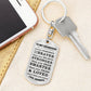 To My Grandson Keychain, Braver, Stronger, Smarter