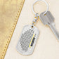 To My Grandson Keychain, Gift For Grandson from Grandma Grandpa, Dog Tag Keychain for Birthday Graduation Holiday Christmas, Special 1