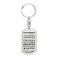 To My Grandson Keychain, Braver, Stronger, Smarter