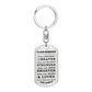 To Our Grandson Braver, Stronger, Smarter Keychain