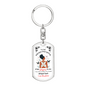 To My Badass Daughter Keychain | I am the Storm | Angel Wings