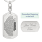 To Our Grandson Keychain, Remember Whose Grandson You Are
