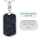 Dog Tag Keychain Frisco Texas