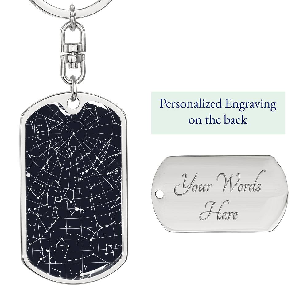 Dog Tag Keychain Frisco Texas