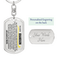 To My Grandson Keychain – Birthday Gift from Grandma or Grandpa – Engraved Grandson Keepsake – Inspirational Key Ring for Him 1