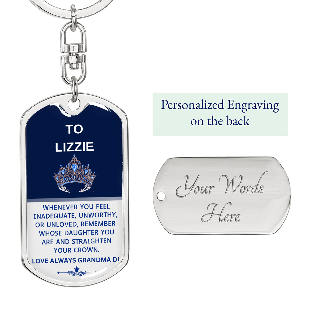To My Granddaugher Keychain 02042025