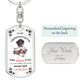 To My Granddaughter Keychain, I Am The Storm