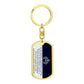 To My Badass Granddaugher Keychain, Love Grandmother
