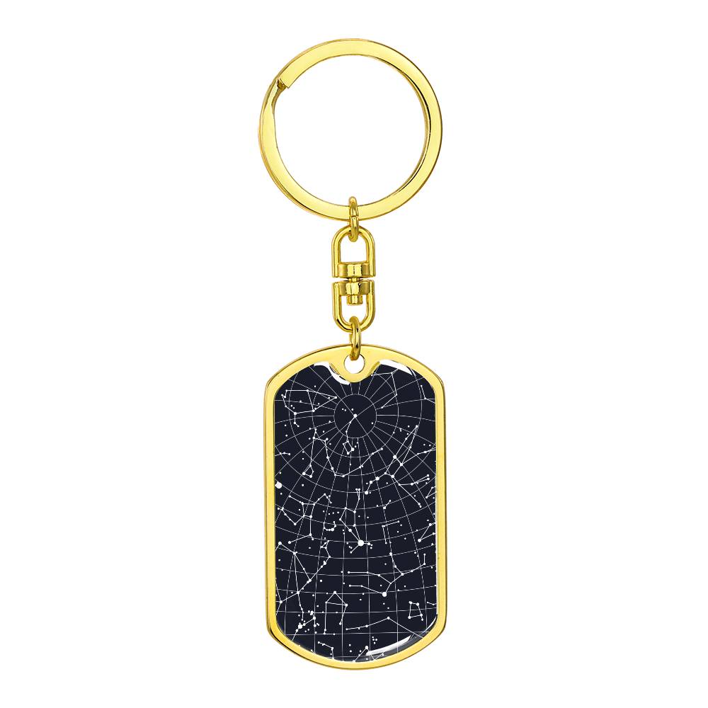 Dog Tag Keychain Frisco Texas